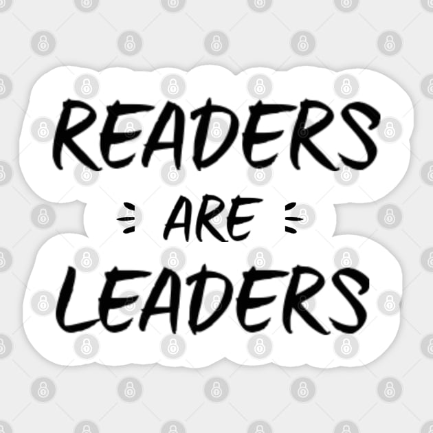 Readers Are Leaders Sticker by Sarah Creations